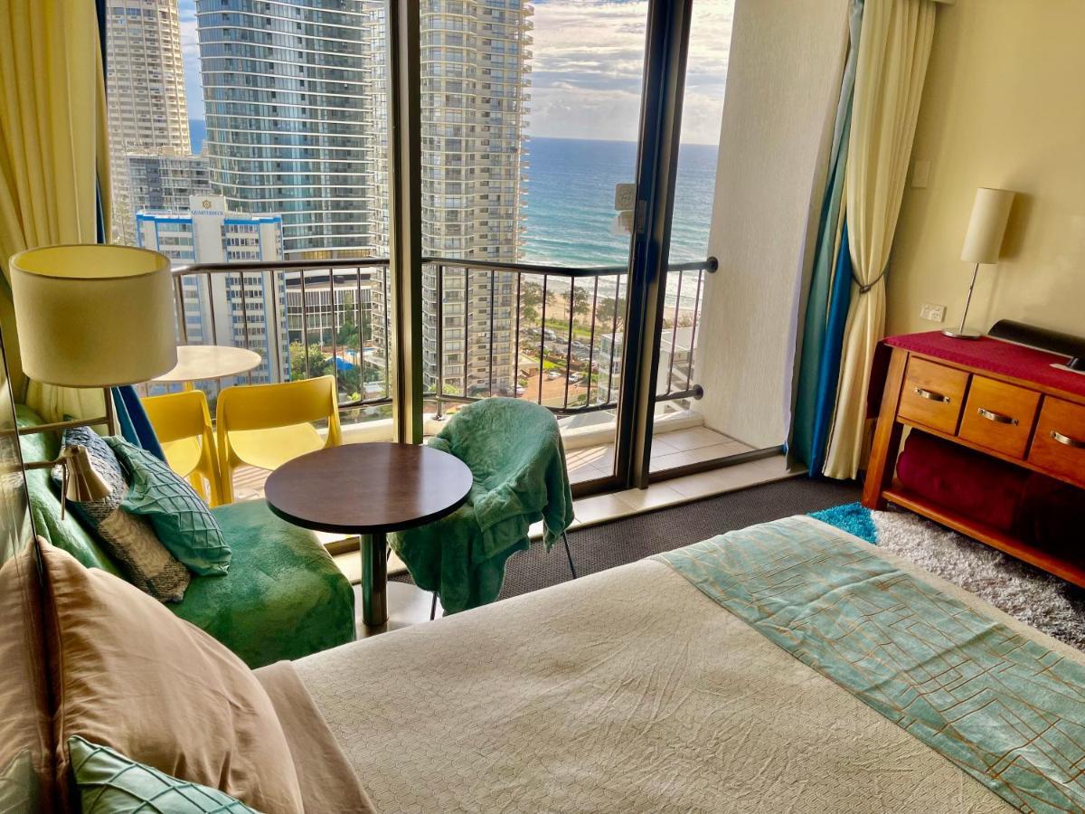 High Floor Ocean View At Surfers Paradise - Hotel Studio Gold Coast Buitenkant foto